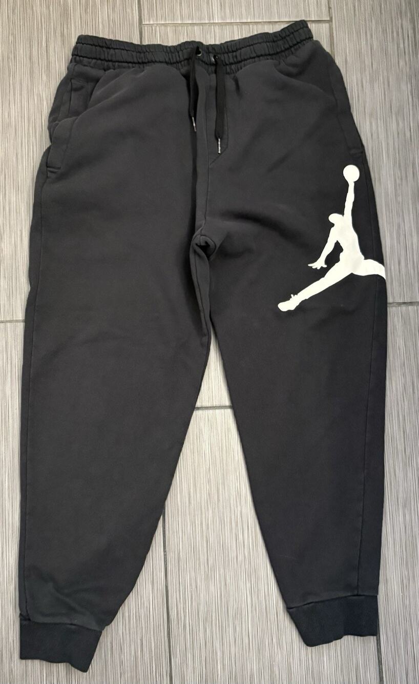 Nike Air Jordan Jumpman Joggers Fleece Sweatpants Men’s Medium Black